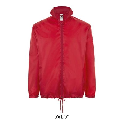 Cortaviento Unisex con Capucha Rojo 3XL