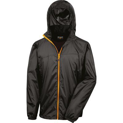 Cortavientos ligero impermeable Negro M