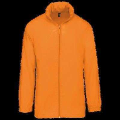 Cortavientos plegable para bolsillo unisex Orange 3XL