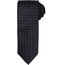 Corbata de poliéster con micro puntos Negro