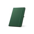 Cuaderno A5 rPET con páginas rayadas VERDE OSCURO