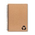 Cuaderno ecológico de cartón reciclado y con anillas 13x18,5 cm Negro