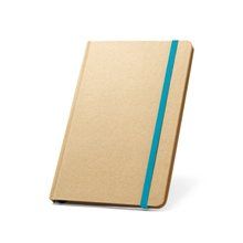 Cuaderno A5 con tapa de cartón duro Azul Claro