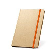Cuaderno A5 con tapa de cartón duro Naranja