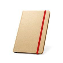Cuaderno A5 con tapa de cartón duro Rojo