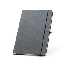 Cuaderno A5 con Tapa de Piel Reciclada Negro