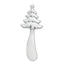 Cuchillo Queso Forma Árbol Navidad Plata Mate