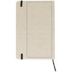 Cuaderno ecológico con banda elástica y marcapáginas 21x14,5 cm | Trasero | 90 x 200