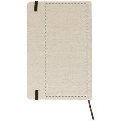 Cuaderno ecológico con banda elástica y marcapáginas 21x14,5 cm | Trasero