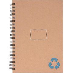 Cuaderno ecológico de cartón reciclado y con anillas 13x18,5 cm | LASER