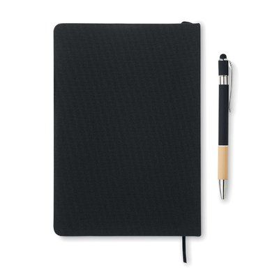 Cuaderno A5 con bolígrafo y soporte