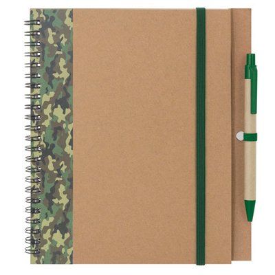 Cuaderno A5 Camuflaje Colores con Bolígrafo VE