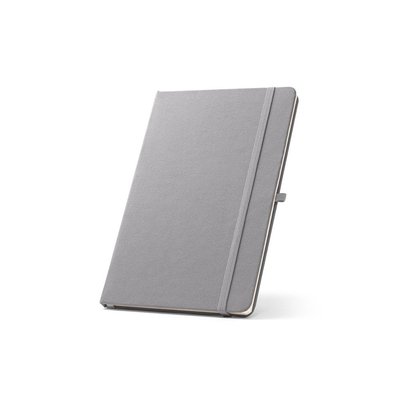 Cuaderno A5 rPET con páginas rayadas Gris