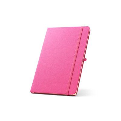 Cuaderno A5 rPET con páginas rayadas Rosa