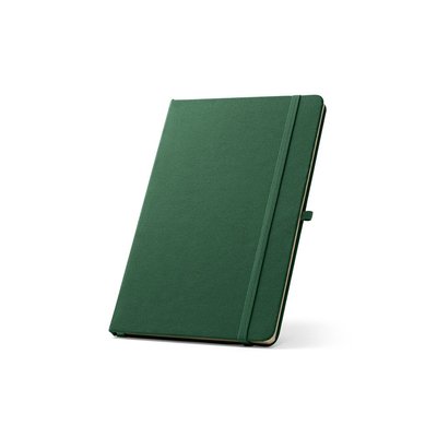 Cuaderno A5 rPET con páginas rayadas VERDE OSCURO