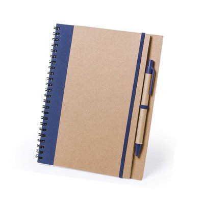 Cuaderno Bolígrafo Reciclado Marino