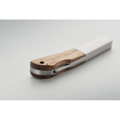 Cuchillo plegable con mango de acacia