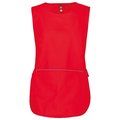 Delantal con bolsillo grande Red L/XL