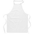 Delantal de cocina de algodón 180 g/m² Blanco