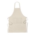 Delantal de Cocina Algodón Orgánico Beige