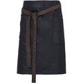 Delantal Semi-largo de Algodón denim Indigo / Brown Denim