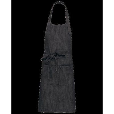 Delantal Bolsillo doble grande Black Denim