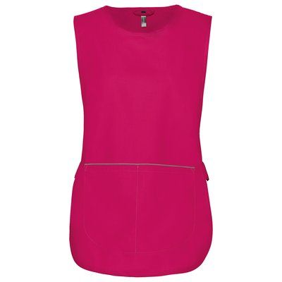 Delantal con bolsillo grande Fuchsia S/M