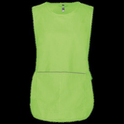 Delantal con bolsillo grande Lime L/XL