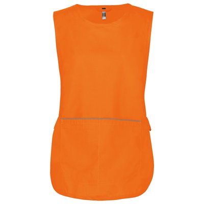 Delantal con bolsillo grande Orange S/M