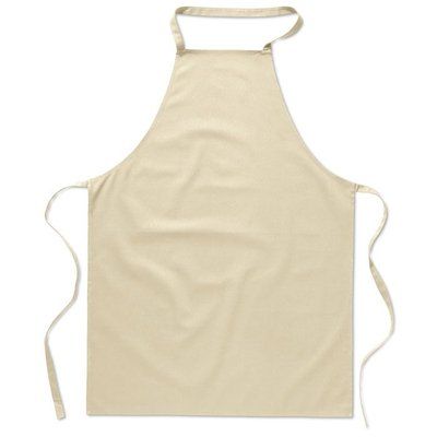 Delantal de cocina de algodón 180 g/m² Beige