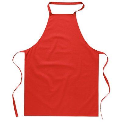 Delantal de cocina de algodón 180 g/m² Rojo