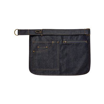 Delantal corto de algodón canvas Indigo Denim