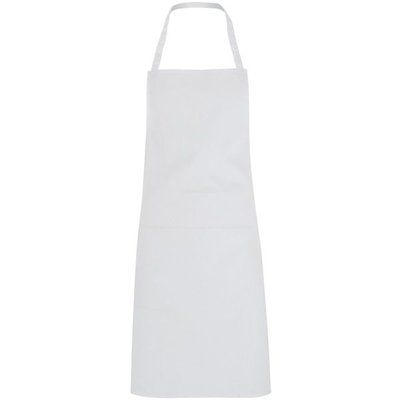 Delantal Largo de Sarga para Cocina Blanco UNICA