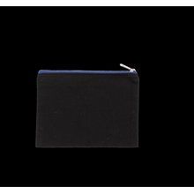 Estuche de algodón canvas mediano Black / Royal Blue