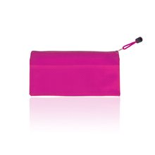 Estuche traslucido de PVC Fucsia