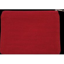 Estuche de yute y algodón Crimson Red