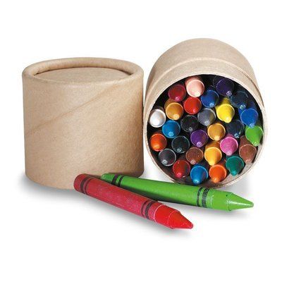 Estuche con 30 ceras de colores