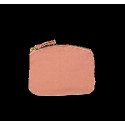 Estuche de algodón canvas con cremallera Dusty Pink S