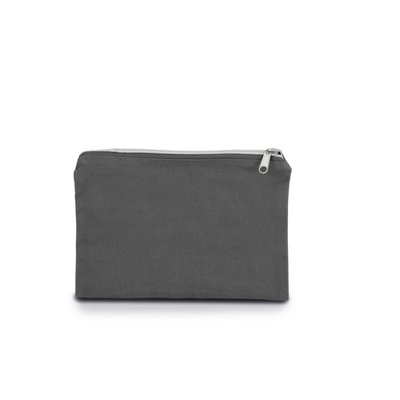 Estuche de algodón canvas mediano Gris