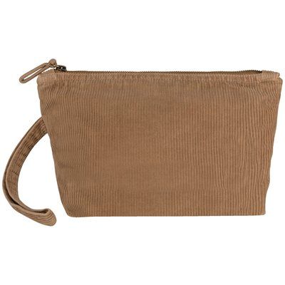 Estuche ecorresponsable de pana Washed Dark Camel