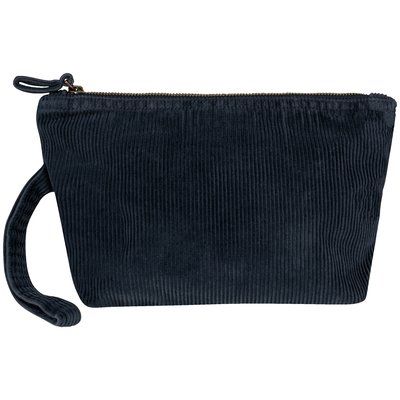 Estuche ecorresponsable de pana Washed Navy Blue