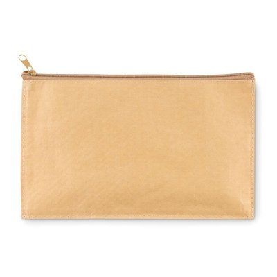 Estuche Grande de Papel Woven Beige