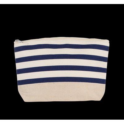 Estuche marinero algodón y yute Natural / Navy