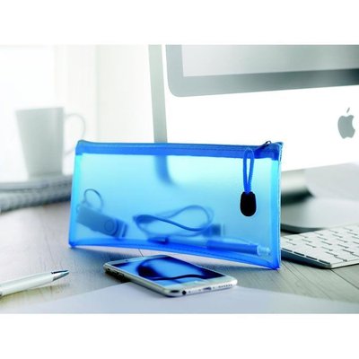 Estuche de PVC traslucido grande 