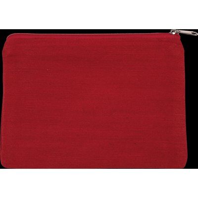 Estuche de yute y algodón Crimson Red