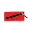 Estuche de Fieltro con Cremallera Cruzada Rojo