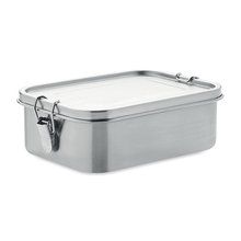 Fiambrera Inox 1200ml con Separador Plata Mate