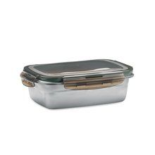 Fiambrera retro de acero inox Gris Transparente