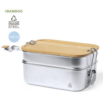 Fiambrera 2x Acero Inox Reciclado