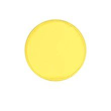 Frisbee de poliéster plegable con funda Amarillo